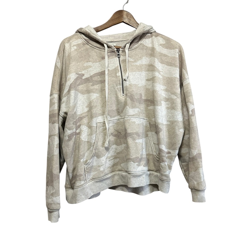 American Eagle Outfitters Camo Quarter Zip Hoodie Sweatshirt‎ Womens XS
